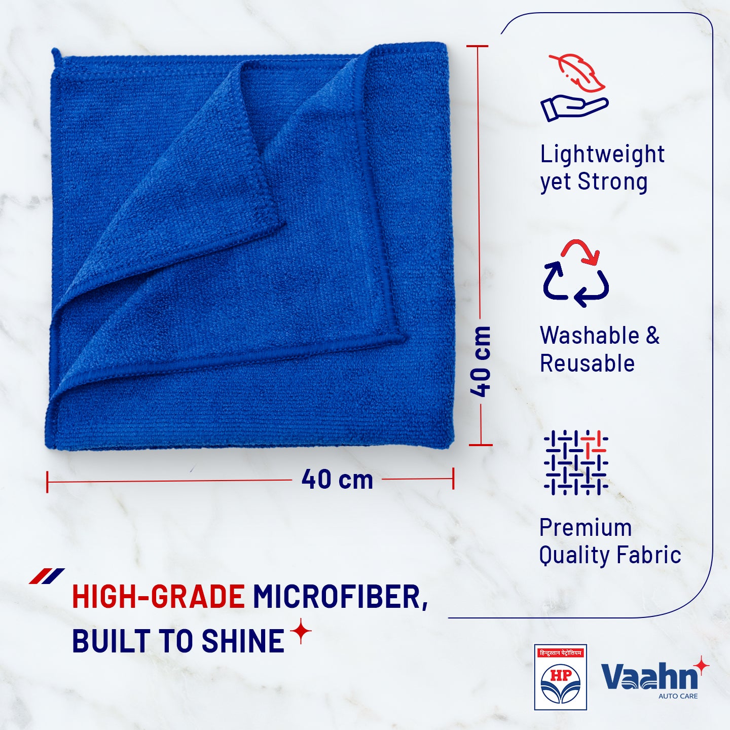 HP Vaahn Microfiber Cloth – All Surfaces (40 x 40) Single