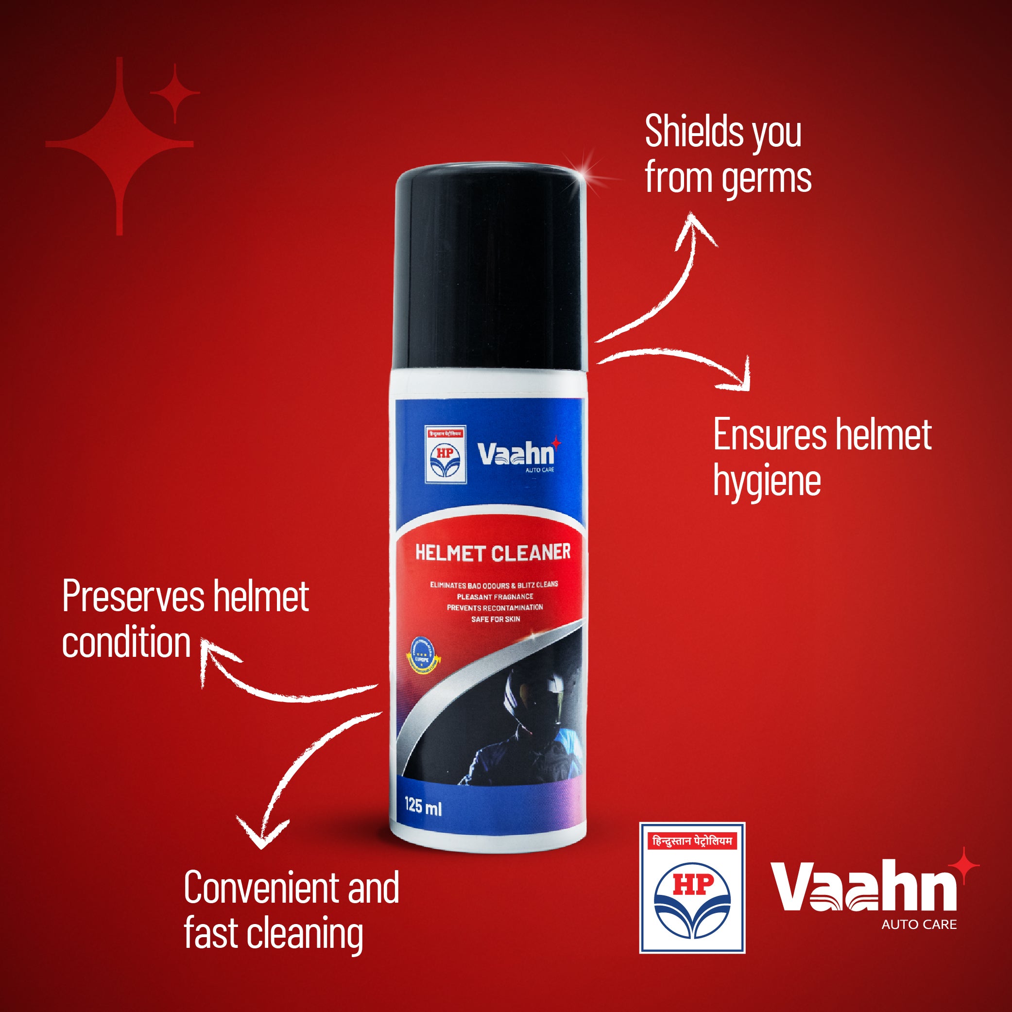 HP Vaahn Helmet Cleaner Kit 125 ml