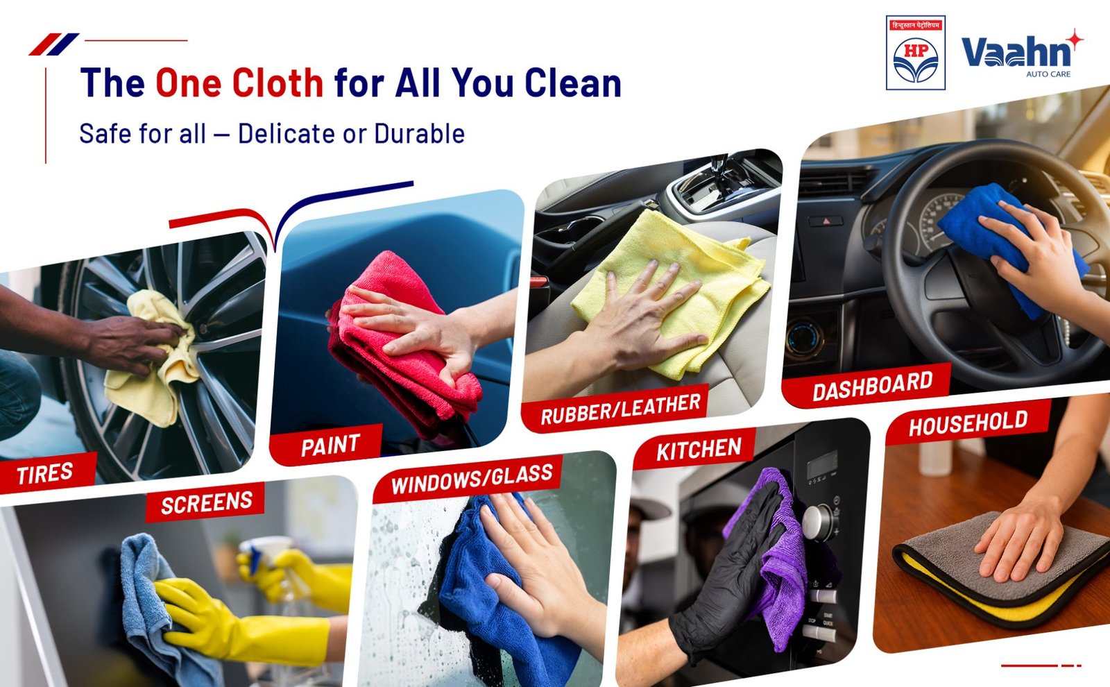 HP Vaahn Microfiber Cloth - All Surfaces (50 x 50) - Image 11