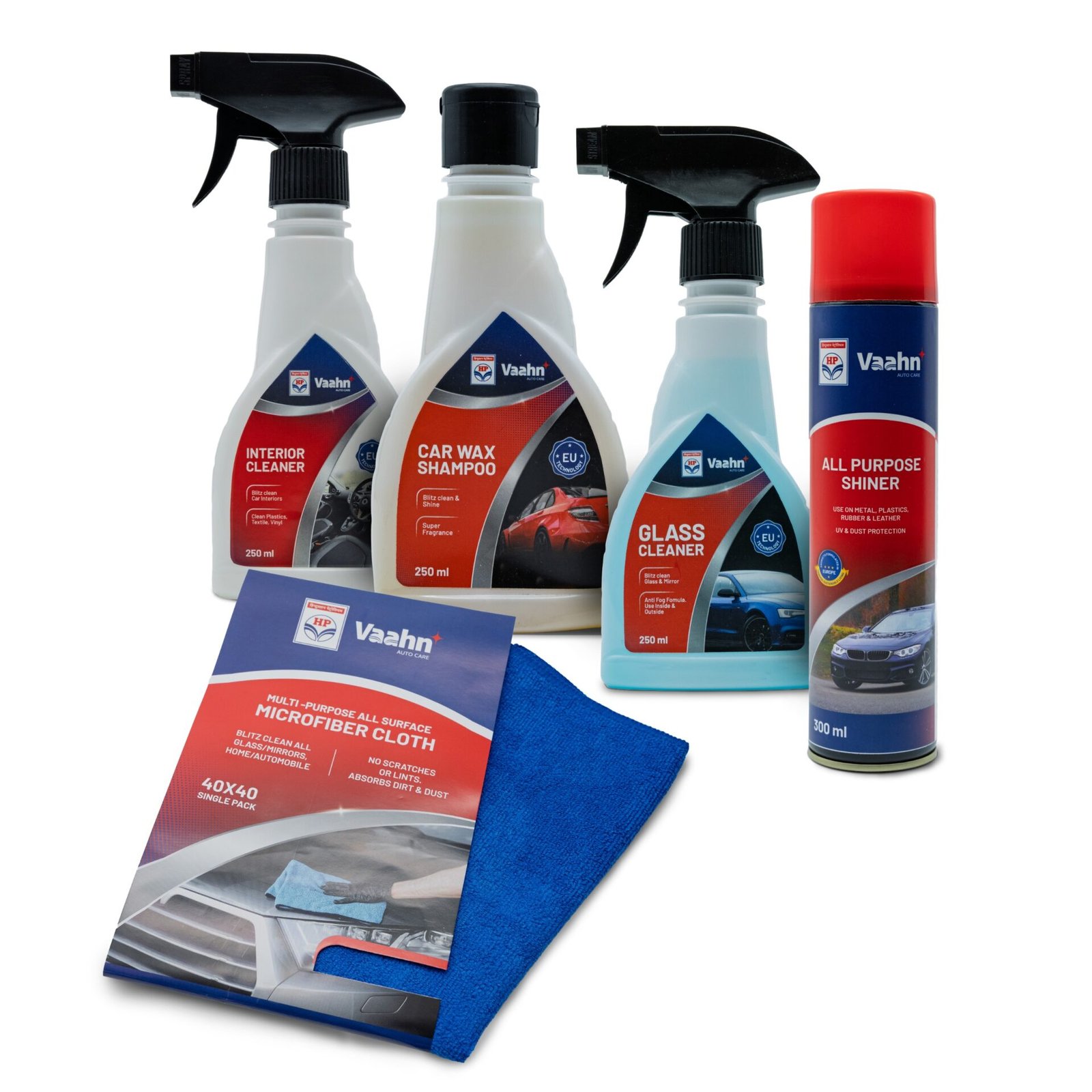 All in One Cleaning Combo – Complete Car Care Kit for Exterior & Interior Detailing