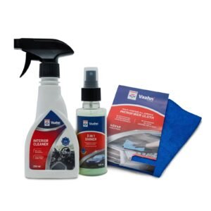 Interior Cleaning Combo – Interior Cleaner + 3-in-1 Shiner + Microfiber Cloth (340 GSM)