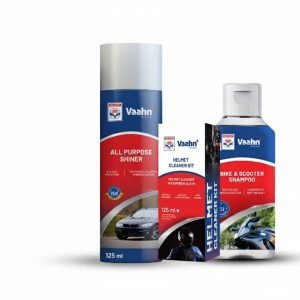 Biker Kit – Bike Shampoo + All Purpose Shiner (125ml) + Helmet Cleaner with Microfiber Cloth (20x20 cm)